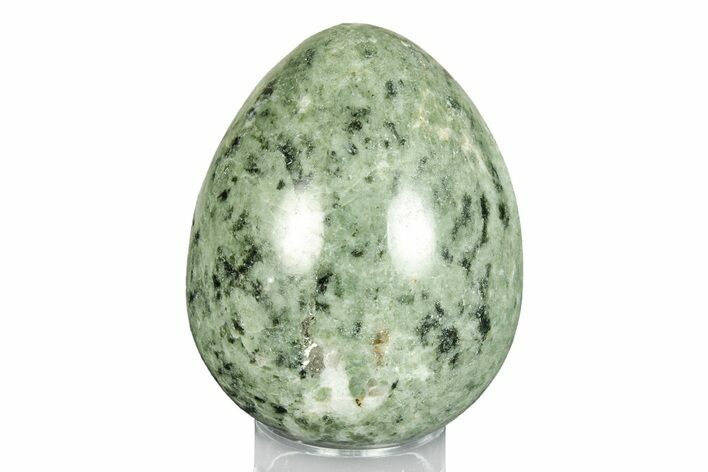 Polished Green Quartz Egg - Madagascar #246011